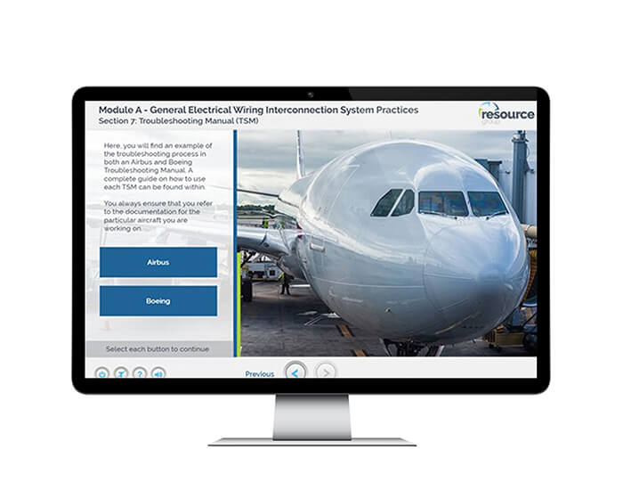 EWIS Groups 3,4 and 5 online aviation training course.